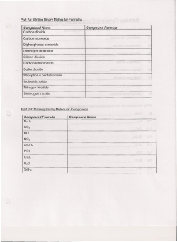 Compound Name Compound Formula Carbon