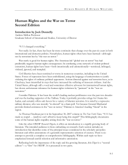 Human Rights and the War on Terror