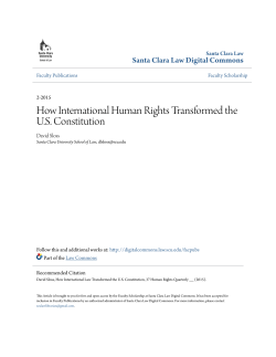 How International Human Rights Transformed the U.S. Constitution