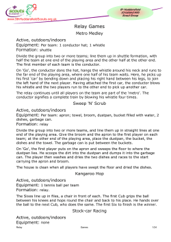 Relay Games - 9th Huddersfield Scout Group