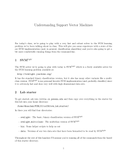 SVM lab
