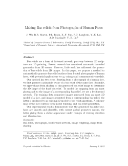 Making Bas-reliefs from Photographs of Human