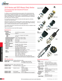 Gems 31CS Data Sheet