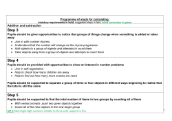 Addition and Subtraction