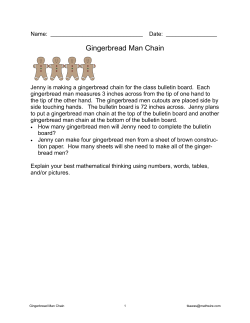 Gingerbread Man Chain