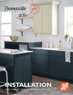 INSTALLATION - Thomasville Cabinetry
