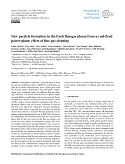 New particle formation in the fresh flue-gas plume from a coal