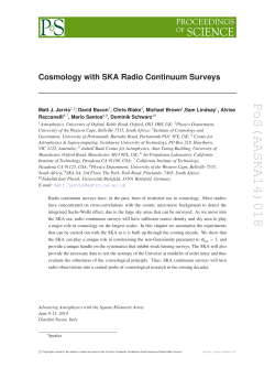 Cosmology with SKA Radio Continuum Surveys