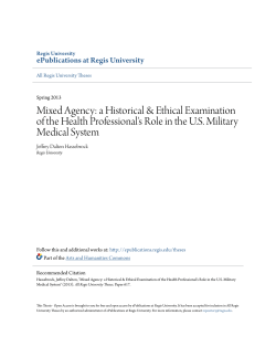 Mixed Agency - ePublications at Regis University