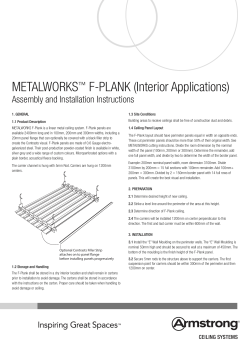 MetalWorks&trade; F-Plank Installation