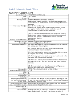 SBAC - Sample Items - Grade 7 Math