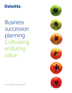 Business succession planning
