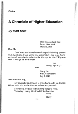 A Chronicle of Higher Education