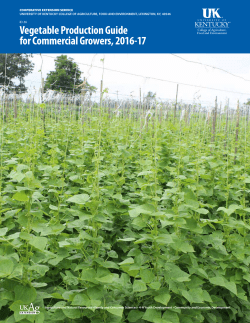 ID-36: Vegetable Production Guide for Commercial Growers, 2016-17