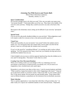 Listening Fun With Scarves and Tennis Balls