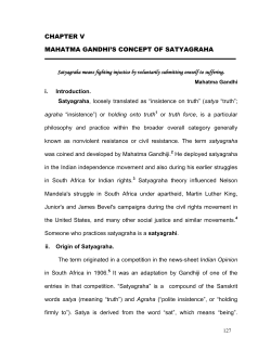 chapter v mahatma gandhi`s concept of satyagraha