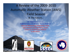 A Review of 2009-2010 US Automatic Weather
