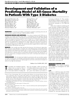 Development and Validation of a Predicting Model