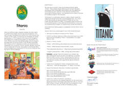 Titanic Parents Pamphlet