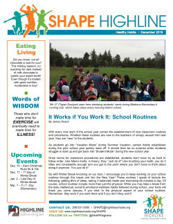 Eating Living It Works if You Work It: School Routines Words of