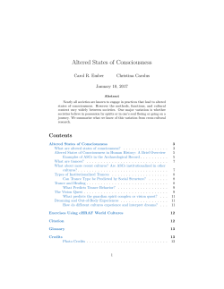 Altered States of Consciousness
