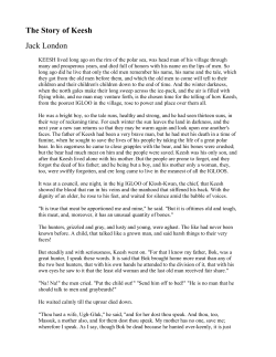 The Story of Keesh Jack London