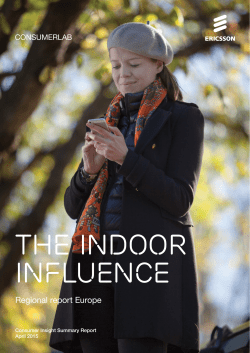 The indoor influence - Ericsson (www.ericsson.com)