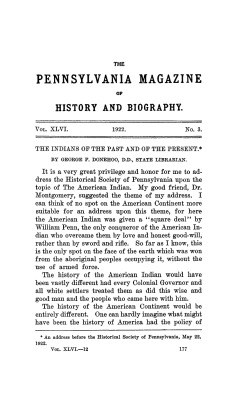 pennsylvania magazine - Open Journal Systems