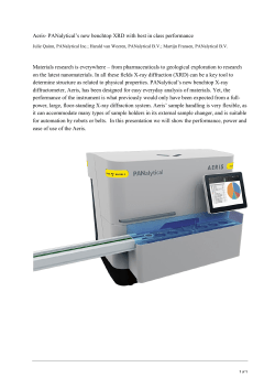 PANalytical`s New Benchtop XRD with Best in Class Performance