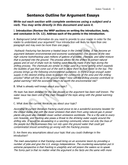 Sentence Outline for Essays