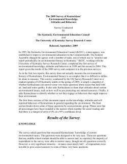 Results of the Survey