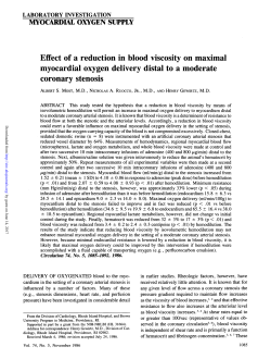 Effect of a reduction in blood viscosity on maximal