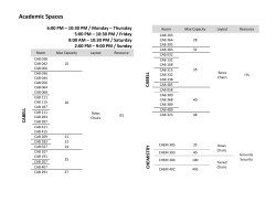 PDF chart of the spaces and time frames we can schedule student