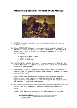 Artwork Explication: The Raft of the Medusa