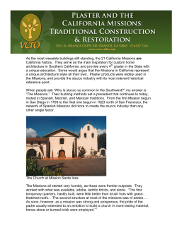 Plaster and the California Missions