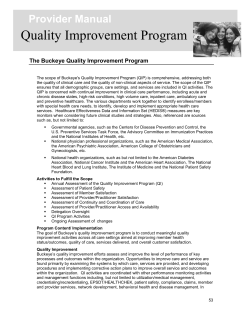 Quality Improvement Program