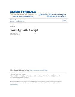 Freud&acirc;&bull;Žs Ego in the Cockpit - Scholarly Commons - Embry