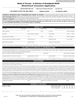Apply for a Personal Credit Card