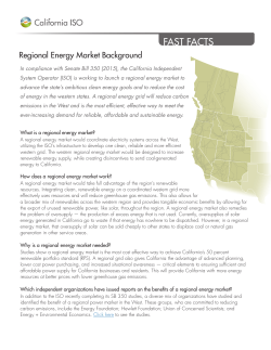 Fast Facts - California ISO