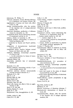 INDEX Aekermann, W. Wilbur, 71 Adjuvant, aluminum, factors