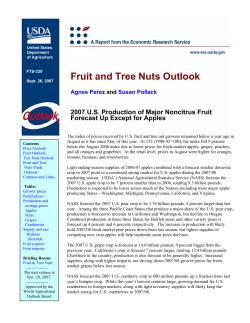 Fruit and Tree Nuts Outlook - USDA Economics, Statistics and