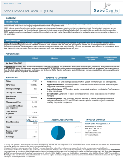 Saba Closed-End Funds ETF (CEFS) - Saba Closed
