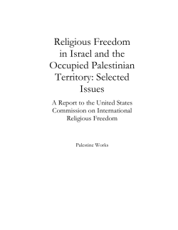 Religious Freedom in Israel and the Occupied Palestinian Territory