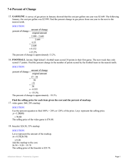 7-6 Percent of Change