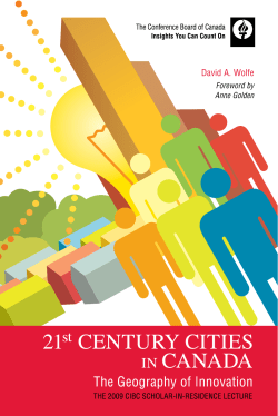 21st Century Cities in Canada: The Geography of Innovation