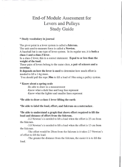 End-of Module Assessment for Levers and Pulleys Study Guide
