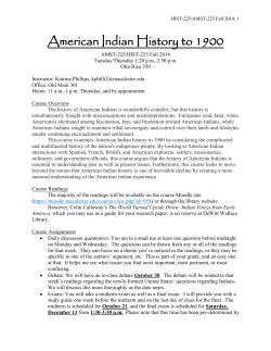 American Indian History to 1900