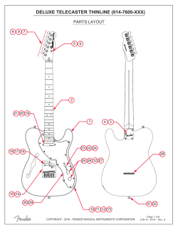 Fender Deluxe Telecaster Thinline Service Manual