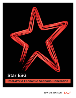 Towers Watson Star ESG (Economic Scenario Generator)