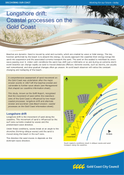 Longshore drift - City of Gold Coast